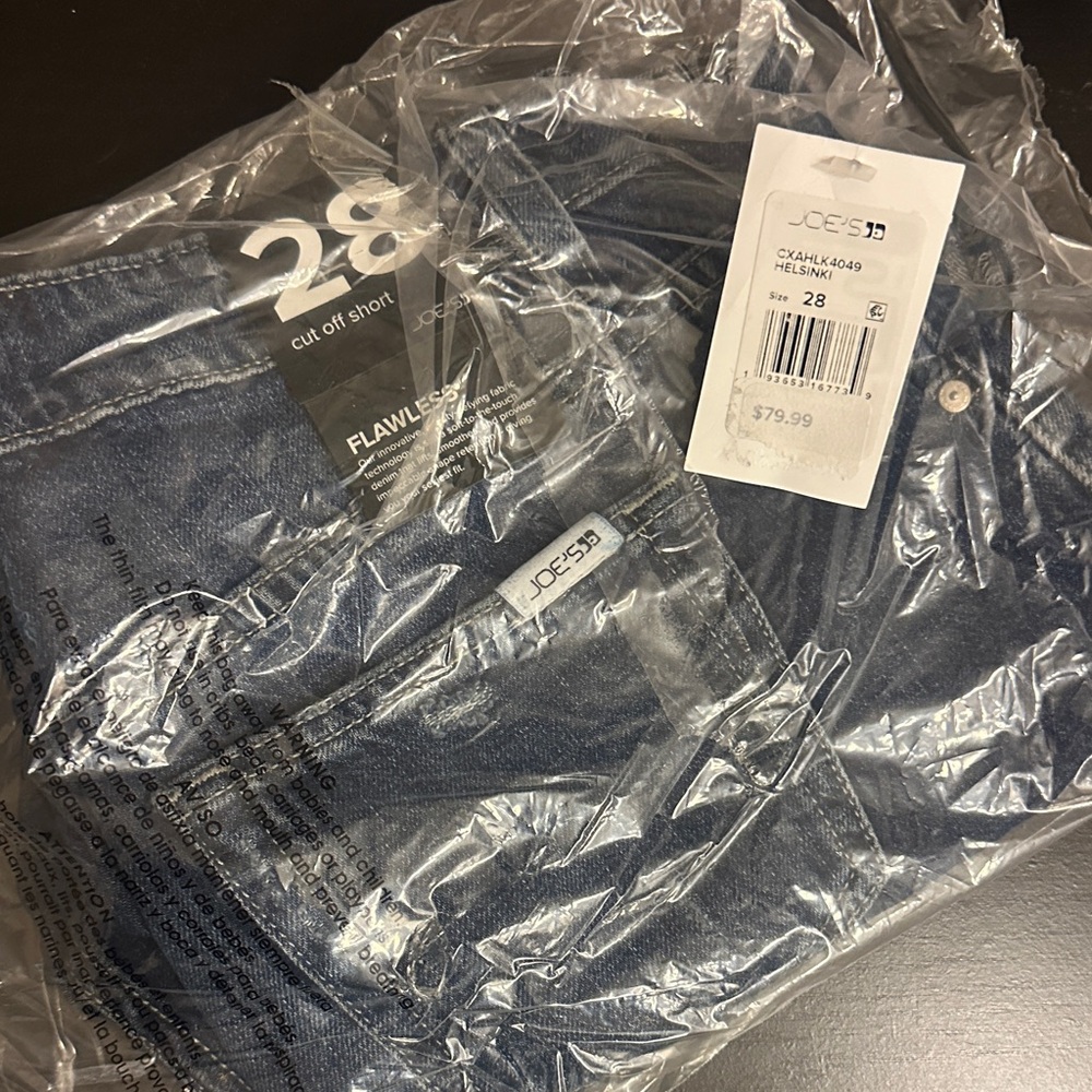 NWT Joe's Jeans Blue Denim Cut Off Shorts